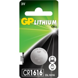 GP Lithium Button Cell Battery - CR1616 Single - STX-508735 