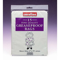Caroline Greaseproof Bags (15) - 7" x 9" (18cm x 23cm) - STX-512649 