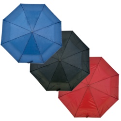 Drizzles Wood Handle Supermini Umbrella - Black, Navy, Burgundy - STX-513284 