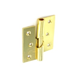 Securit Rising Butt Hinges LH Brass Plated (Pair) - 75mm - STX-523576 