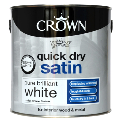 Crown Quick Dry Satin 2.5L - Pure Brilliant White - STX-526214 
