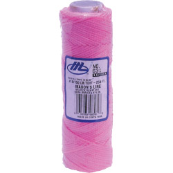 Marshalltown Masons Braided Nylon Line - Fluorescent Pink - 250