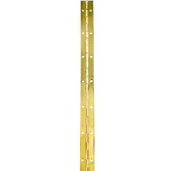 Securit Piano Hinge Brass Plated Priced Per Length - 6