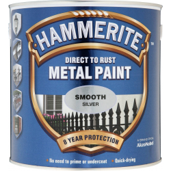 Hammerite Metal Paint Smooth 2.5L - Silver - STX-541843 