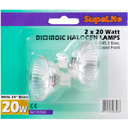 SupaLite Halogen Reflector Lamps - 12v 20w 24° Beam - STX-557000 