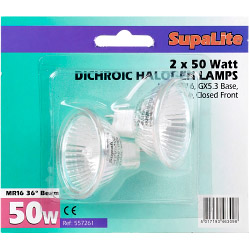 SupaLite Halogen Reflector Lamps - 12v 50w 36┬║ Beam - STX-557261 