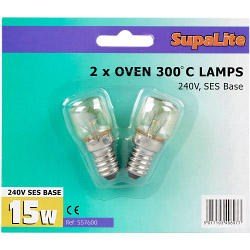 SupaLite 300°C Oven Lamps - 240v 15w SES - STX-557600 