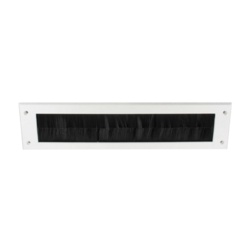 Securit Brush Letter Box Cover White - 300mm - STX-559158 