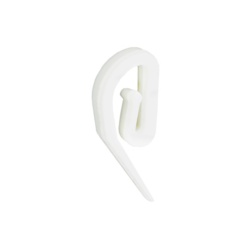 Securit Plastic Curtain Hooks - White S6430 - STX-567185 