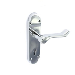 Securit Richmond Chrome Lock Handles (Pair) - 170mm - STX-571421 
