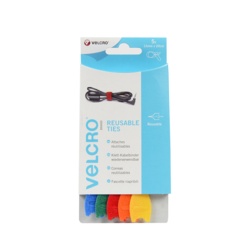 VELCRO® Brand Adjustable Ties Pack 5 - 12mm x 20cm - STX-571972 