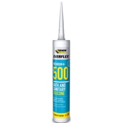 Everbuild Everflex Sanitary Silicone 310ml - Ivory - STX-572225 