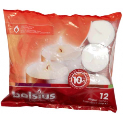 Bolsius Maxi Tealights 60mm - Pack 12 - STX-572441 