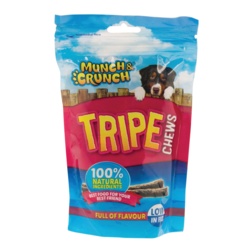 Munch & Crunch Tripe Chews - 200g - STX-573382 