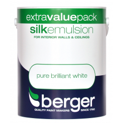 Berger Silk Emulsion 3L - Pure Brilliant White - STX-575618 
