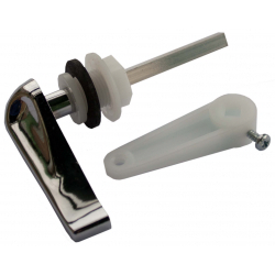 Oracstar Low Level Cistern Handle Pack - Chrome Plated Plastic - STX-579912 