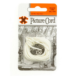 X Picture Cord - White Nylon (Blister Pack) - STX-583123 