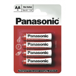 Panasonic Zinc Carbon Batteries Pack 4 - AA Size - STX-596525 