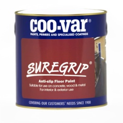 Coo-Var Suregrip Anti Slip Floor Paint 1L - Red - STX-597160 