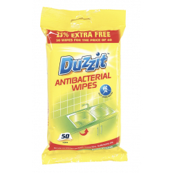 Duzzit Anti-Bacterial Wipes - 50 Pack - STX-597784 