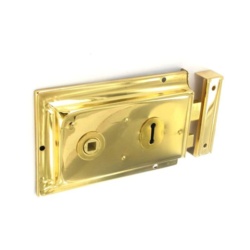 Securit Double Handed Rim Lock Brass - 150mm - STX-611767 