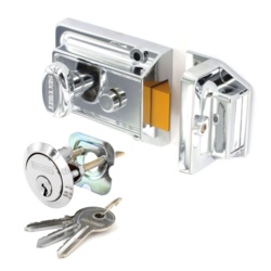 Securit Polished Chrome Night Latch (3 Keys) - Standard - STX-617646 