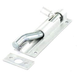 Securit Aluminium Necked Door Bolt 1" Wide - 100mm - STX-624306 