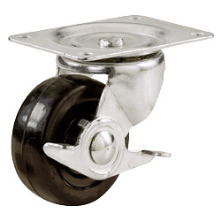Select Swivel Castors Rubber Wheel with Wheel Brake - 51mm - STX-639182 