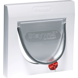 Petsafe Manual 4 Way Locking Classic Cat Flap - White with out Tunnel - STX-651325 