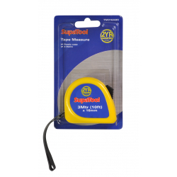 SupaTool Plastic Tape Measure - 3m x 16mm - STX-658020 