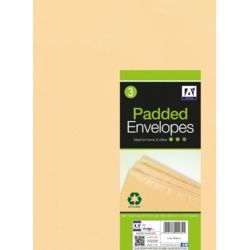 Anker Padded Brown Envelopes - 200 x 275 Pack 3 - STX-658673 