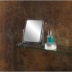 SupaHome Rectangular Plastic Mirror - 16 x 12cm - STX-662121 