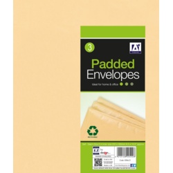 Anker Padded Brown Envelopes - 240 x 275 Pack 3 - STX-662751 