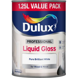 Dulux Professional Liquid Gloss 1.25L - Pure Brilliant White - STX-670300 