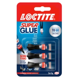Loctite Mini Trio Super Glue - 3 x 1g - STX-673059 