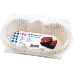 Tala Siliconised Greaseproof Loaf Tin Liners (Set of 40) - 1lb - STX-673990 