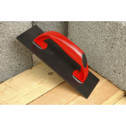 Linic Plastering Float - Red handle. Black base - 278 x 114mm - STX-679262 