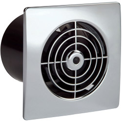 Manrose Low Profile Fan + Timer Chrome - STX-681454 