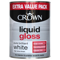 Crown Liquid Gloss 1.25L - Pure Brilliant White - STX-688449 