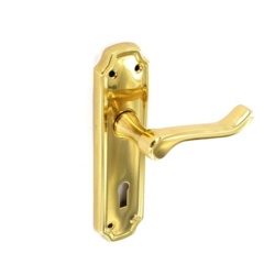 Securit Kempton Brass Lock Handles (Pair) - 170mm - STX-688823 
