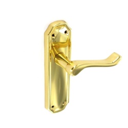 Securit Kempton Brass Latch Handles (Pair) - 170mm - STX-688830 