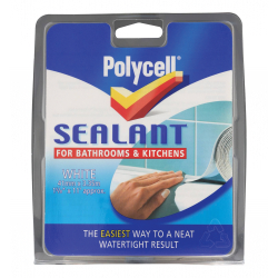 Polycell Sealant Strip Bathroom & Kitchen - White - 41mm - STX-692918 