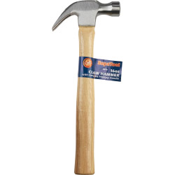 SupaTool Claw Hammer With Wooden Shaft - 16oz - STX-696815 