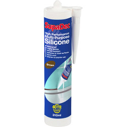 SupaDec Multi Purpose Silicone - 300ml Brown - STX-696873 