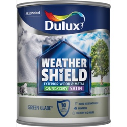 Dulux Weathershield Quick Dry Exterior Satin 750ml - Green Glade - STX-712193 