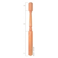 Cheshire Mouldings One Piece Newel Pine - 91mm - STX-724444 