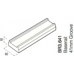 Cheshire Mouldings Oak Baserail - 3.6m x 41mm - STX-725441 