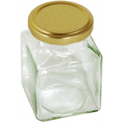 Tala Square Preserve Jar With Gold Screw Top Lid - 130ml - STX-726330 