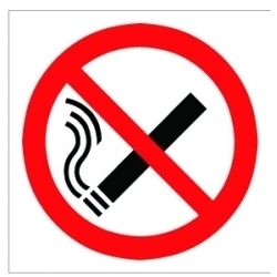 House Nameplate Co No Smoking Symbol - 10x10cm - STX-742179 