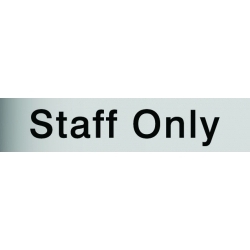 House Nameplate Co Metal Effect Staff - 5x22.5cm - STX-742728 